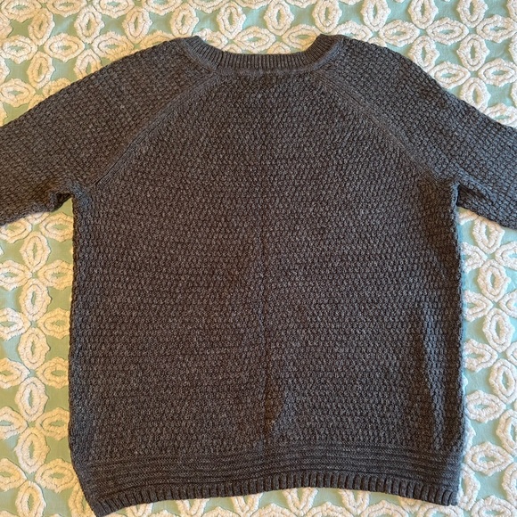 Womens charcoal grey textured sweater - Picture 5 of 6